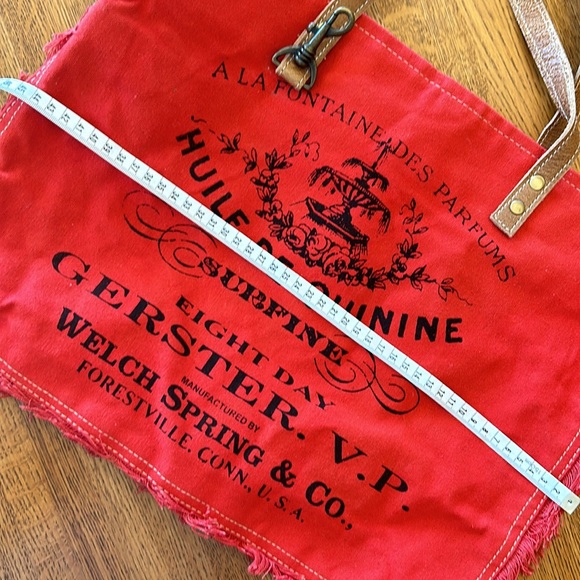 Red Tote Bag - Picture 9 of 11